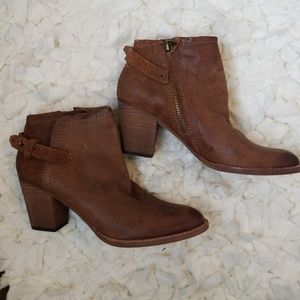 Dolce Vita Brown Leather Ankle Boots
